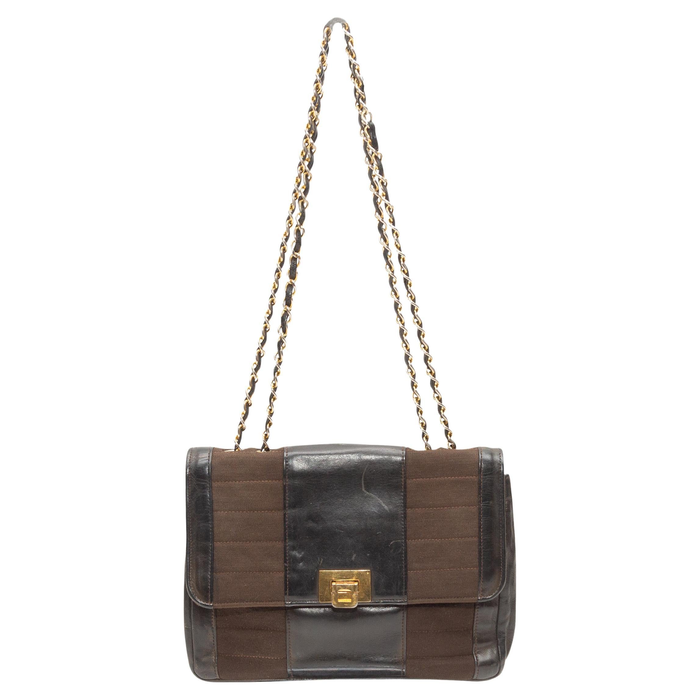 Chanel Black & Brown 50s/60s Handbag