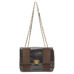 Chanel Chanel 50er/60er Jahre Handtasche in Schwarz & Braun