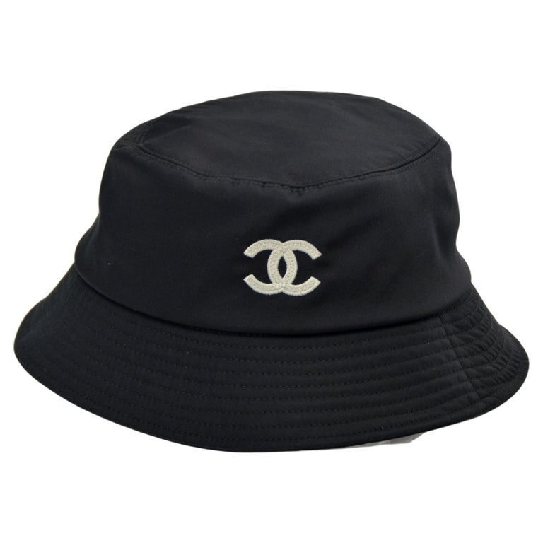 CHANEL Black Bucket Hat NEW With Tags SZ Large at 1stDibs