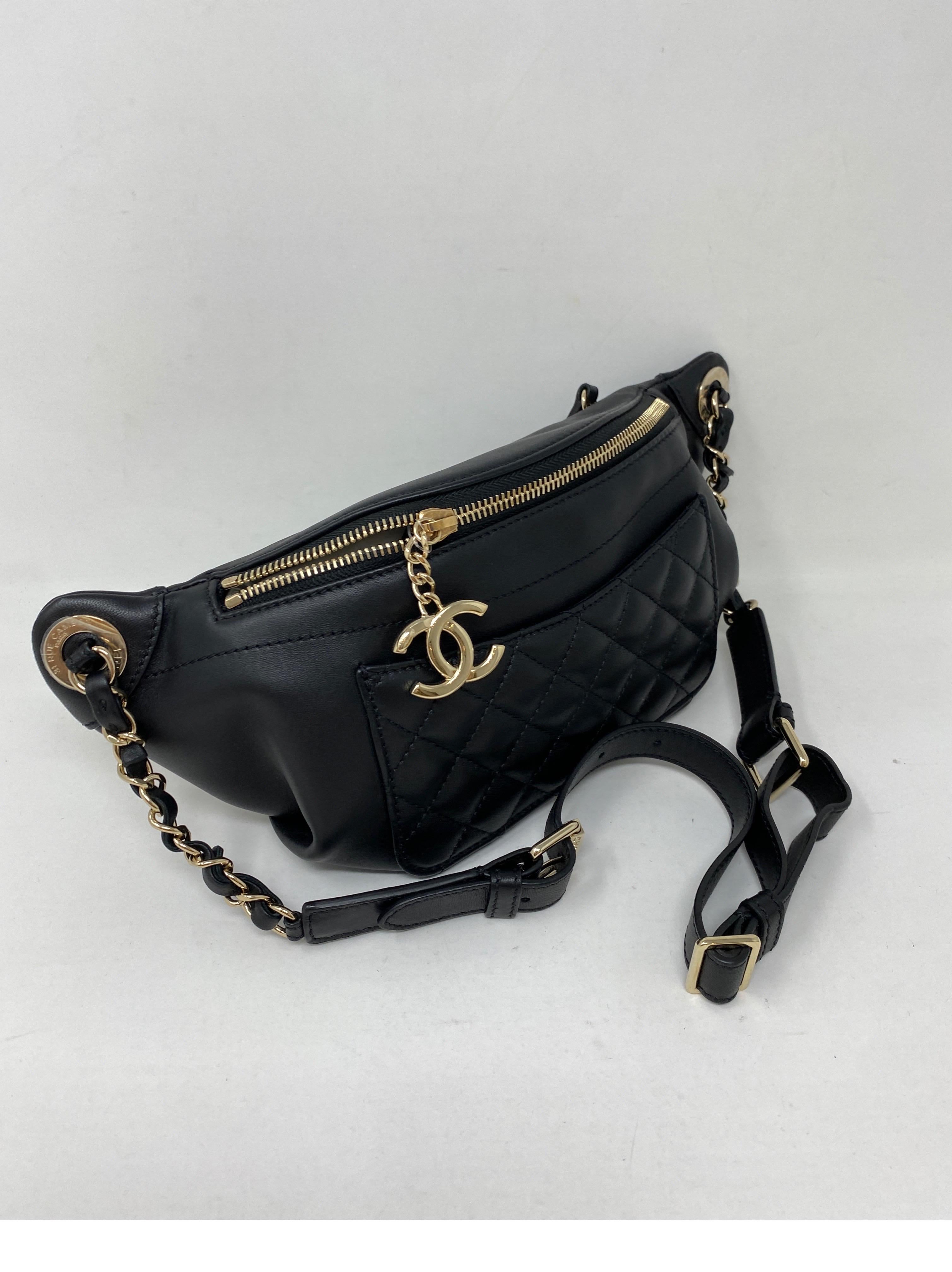 Chanel Black Bum Bag 1