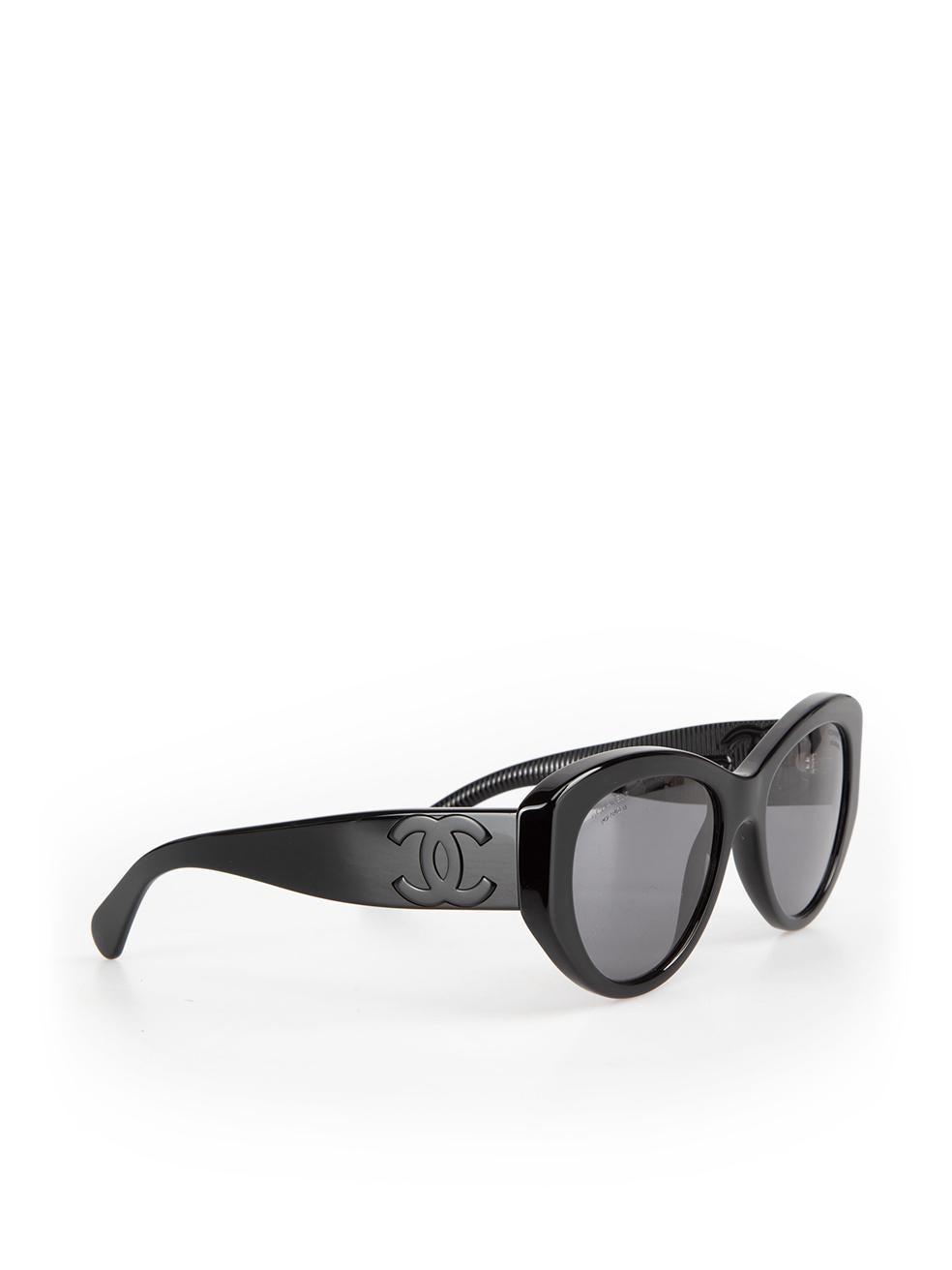Chanel Black Butterfly Frame Sunglasses In New Condition For Sale In London, GB