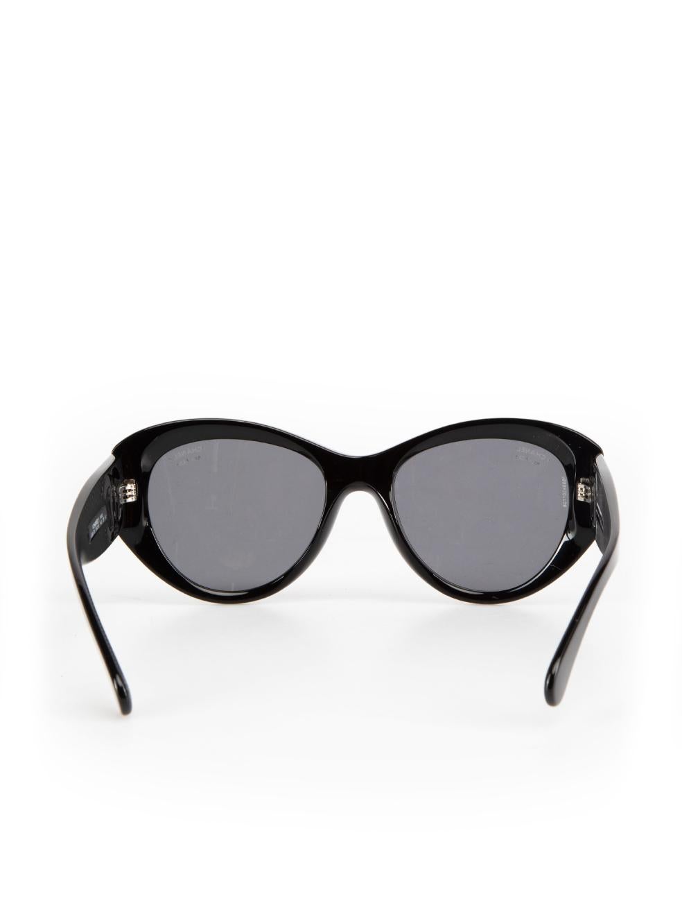 Women's Chanel Black Butterfly Frame Sunglasses For Sale