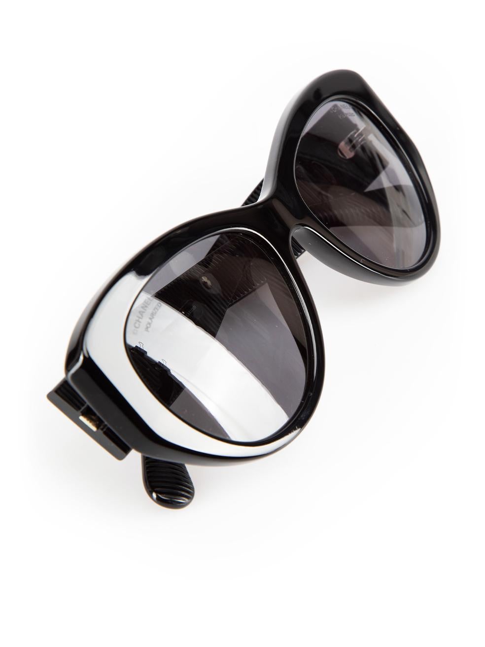 Chanel Black Butterfly Frame Sunglasses For Sale 4