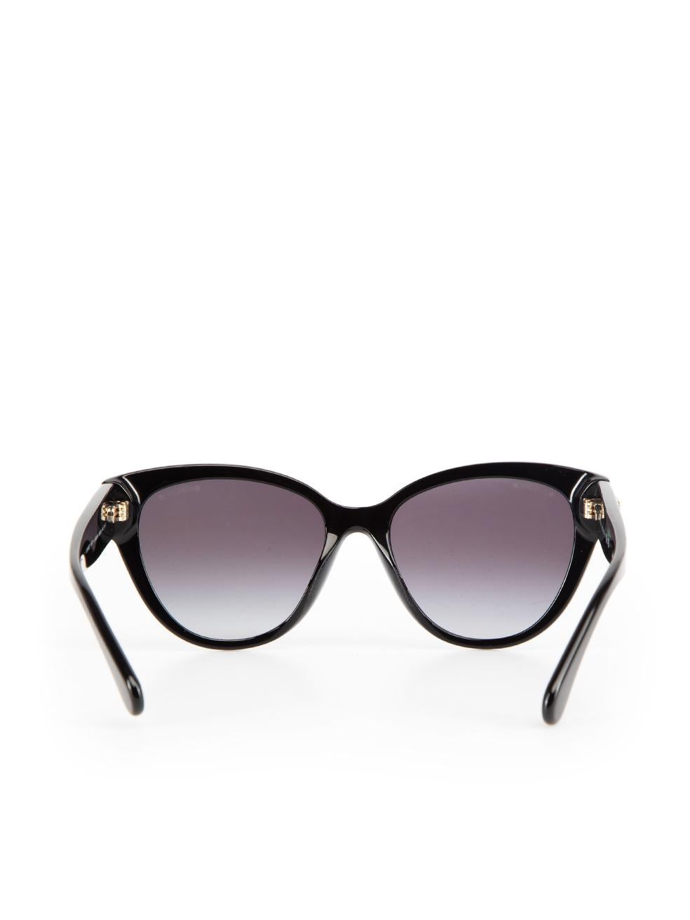 Women's Chanel Black Butterfly Gradient Lens Sunglasses
