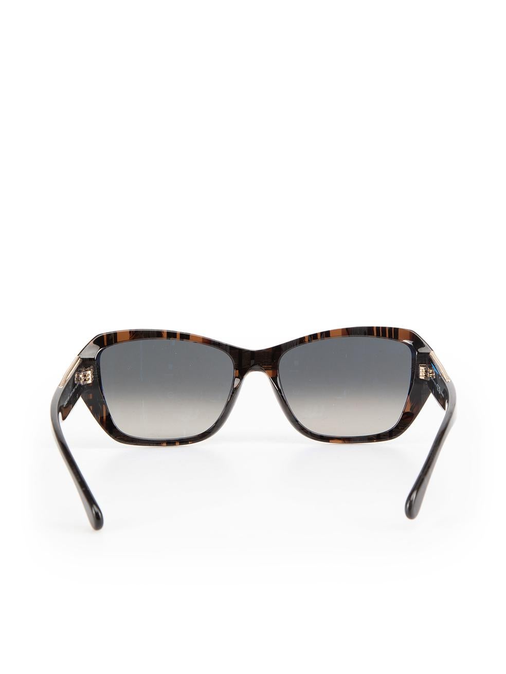 Women's Chanel Black Butterfly Grey Gradient Sunglasses For Sale