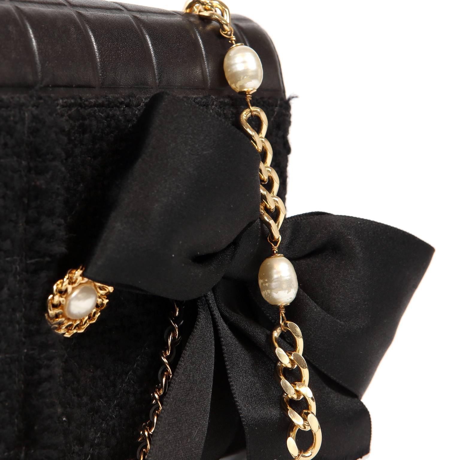 Chanel Black Buttons and Bows Special Edition Flap Bag  6