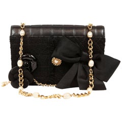 Chanel Black Buttons and Bows Special Edition Flap Bag