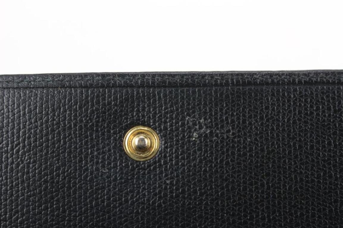 Chanel Black Calfskin Button Line Long Flap Wallet 81cas630 4