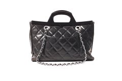 Chanel Black Calfskin CC Delivery Tote