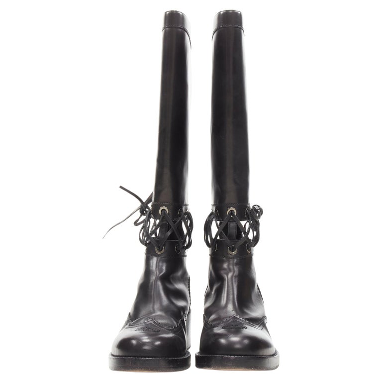 Chanel Calfskin Leather Knee High Riding Boots 41 CC-S1111P-0002