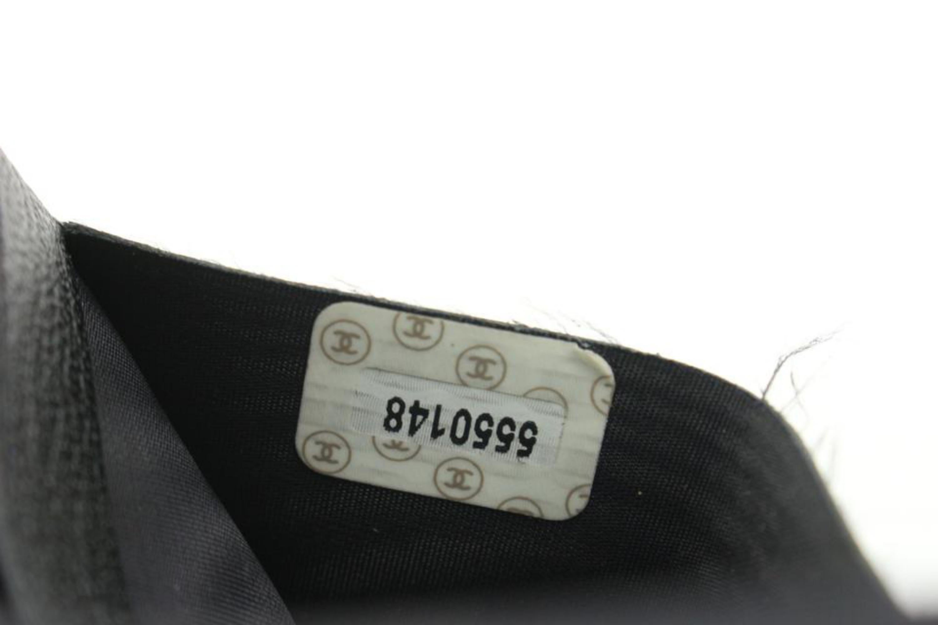 Chanel Black Calfskin Leather CC Card Holder Wallet Case 64ck225s 8