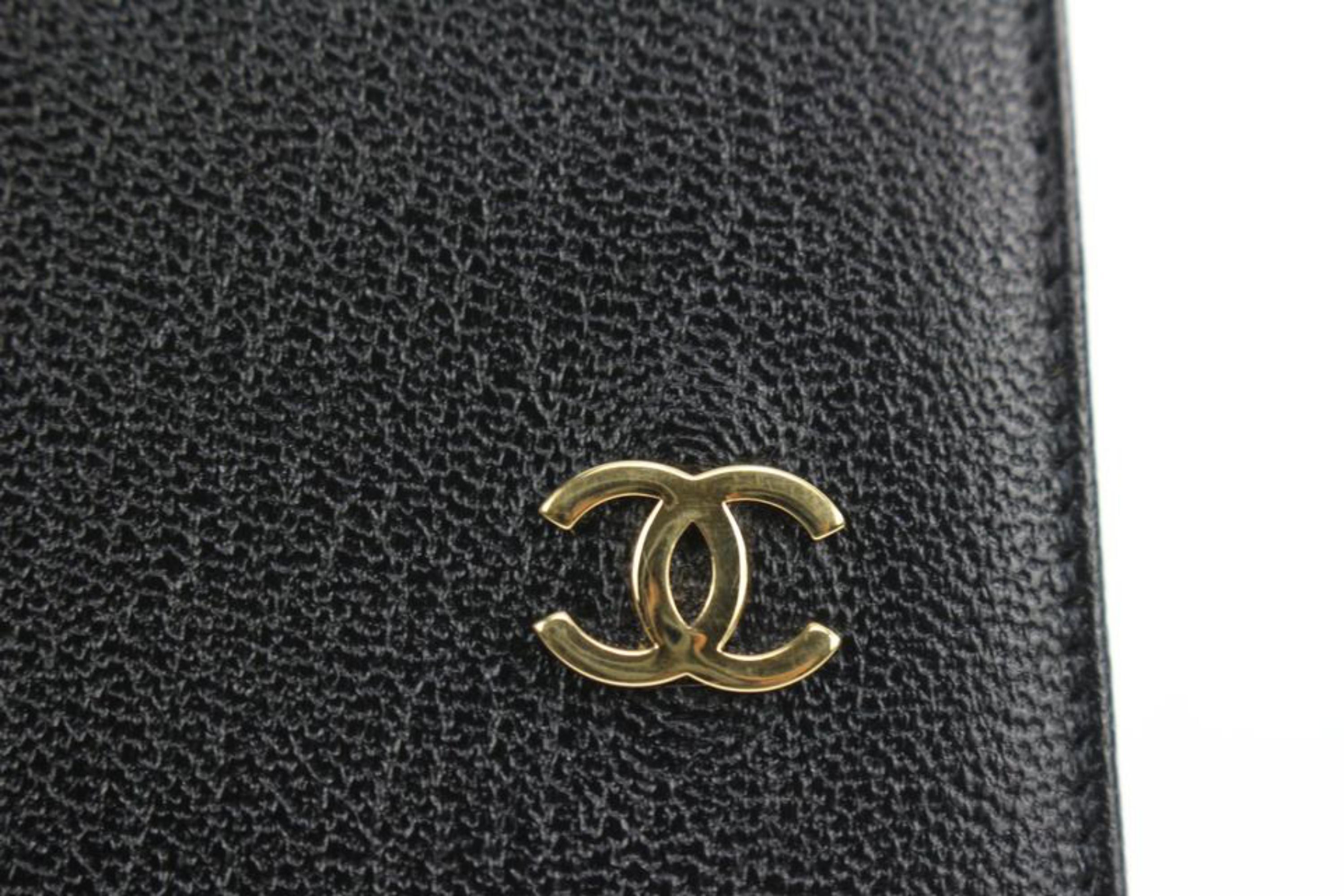 Chanel Black Calfskin Leather CC Card Holder Wallet Case 64ck225s 2