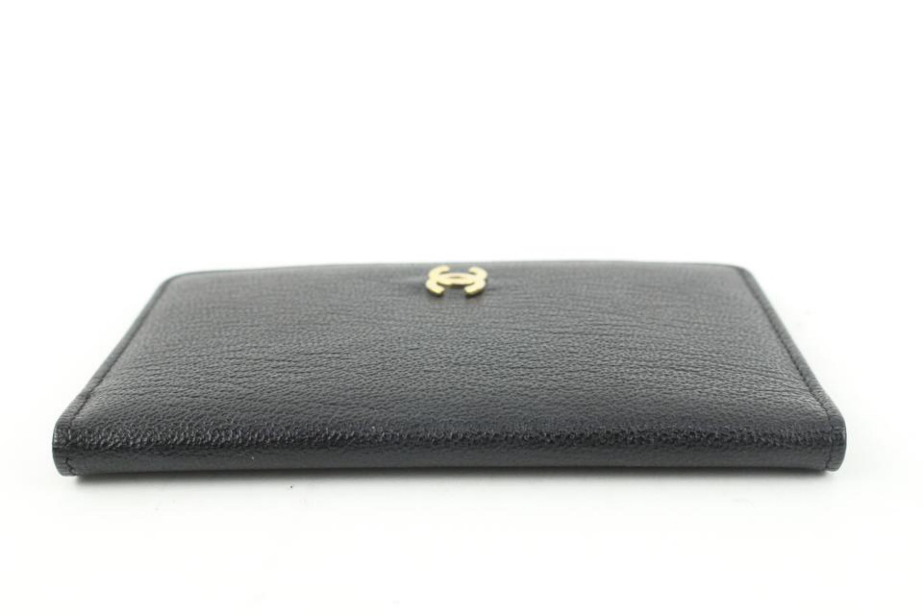 Chanel Black Calfskin Leather CC Card Holder Wallet Case 64ck225s 3