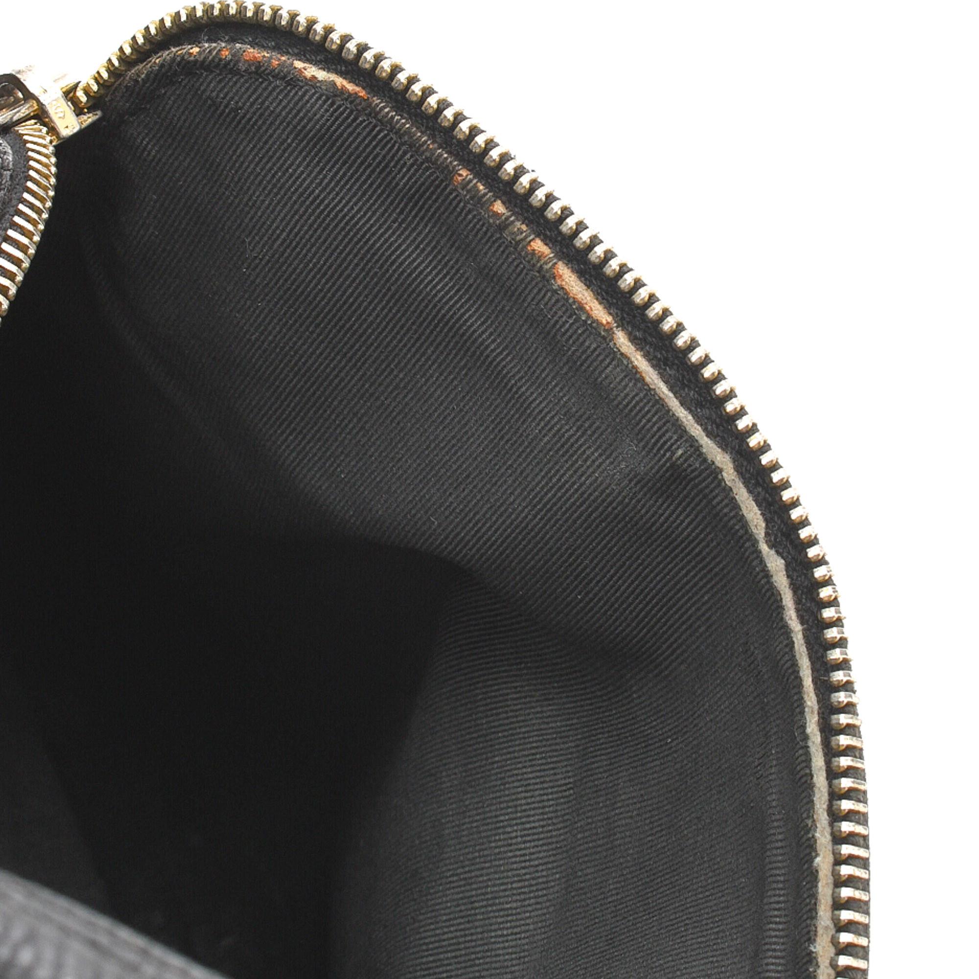 Chanel Black Calfskin Leather CC Caviar Backpack 4