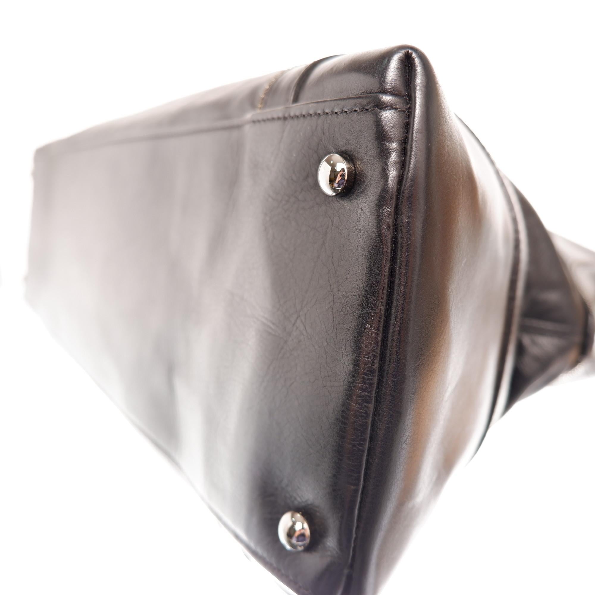 Chanel Black Calfskin Leather CC Doctor Bag 2