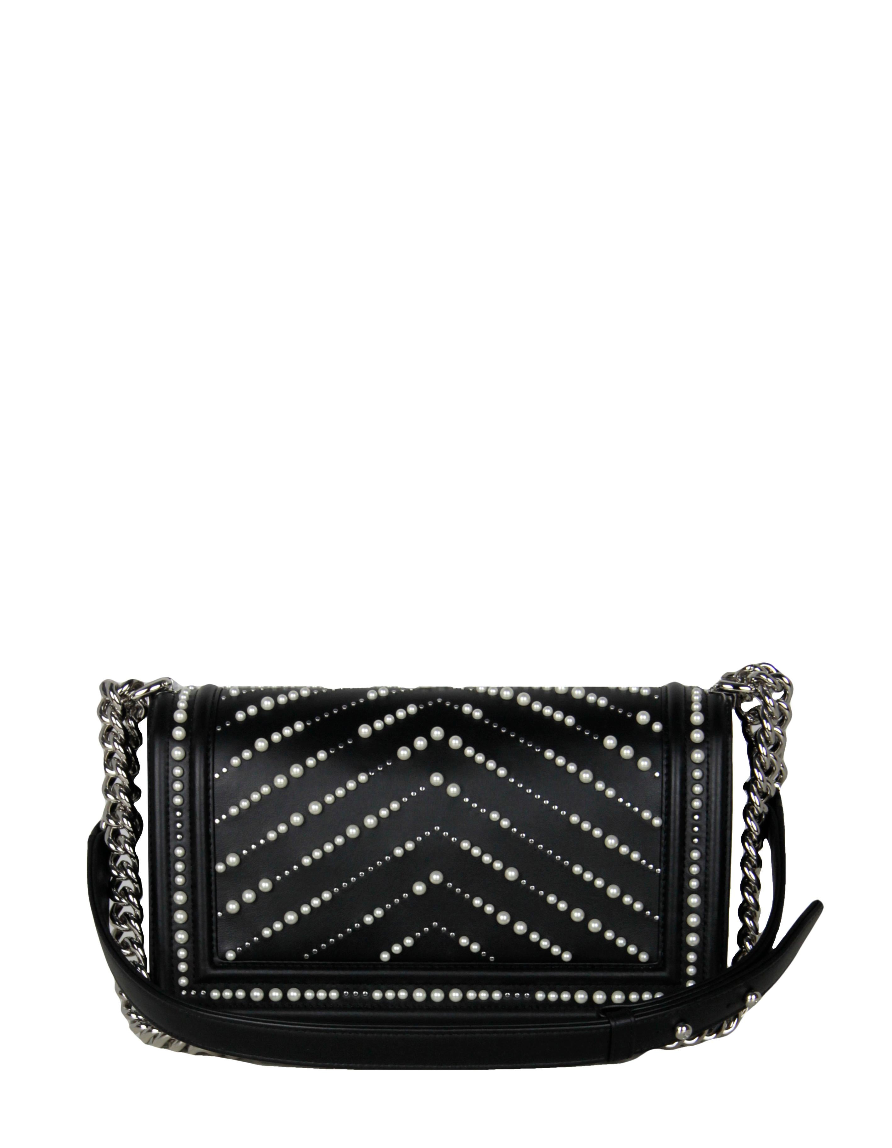 chanel tasche mit perlen