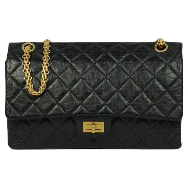 CHANEL Reissue 2.55 Flap Bag Quilted Aged Calfskin Black For Sale at ...