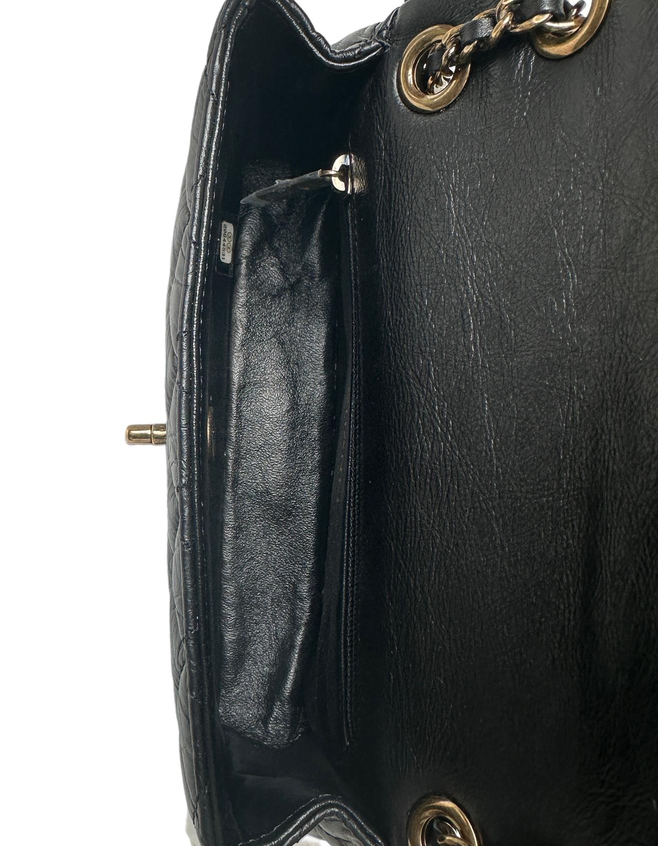Chanel Black Calfskin Leather Quilted World Coin Charm Flap Bag 3