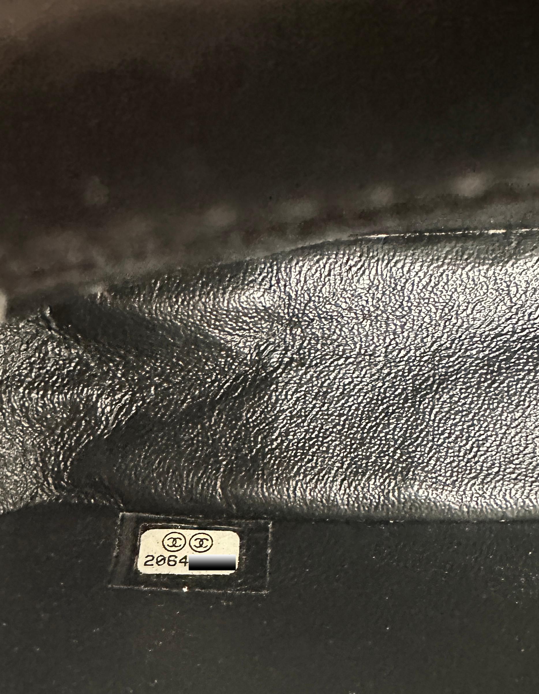 Chanel Black Calfskin Leather Quilted World Coin Charm Flap Bag 5