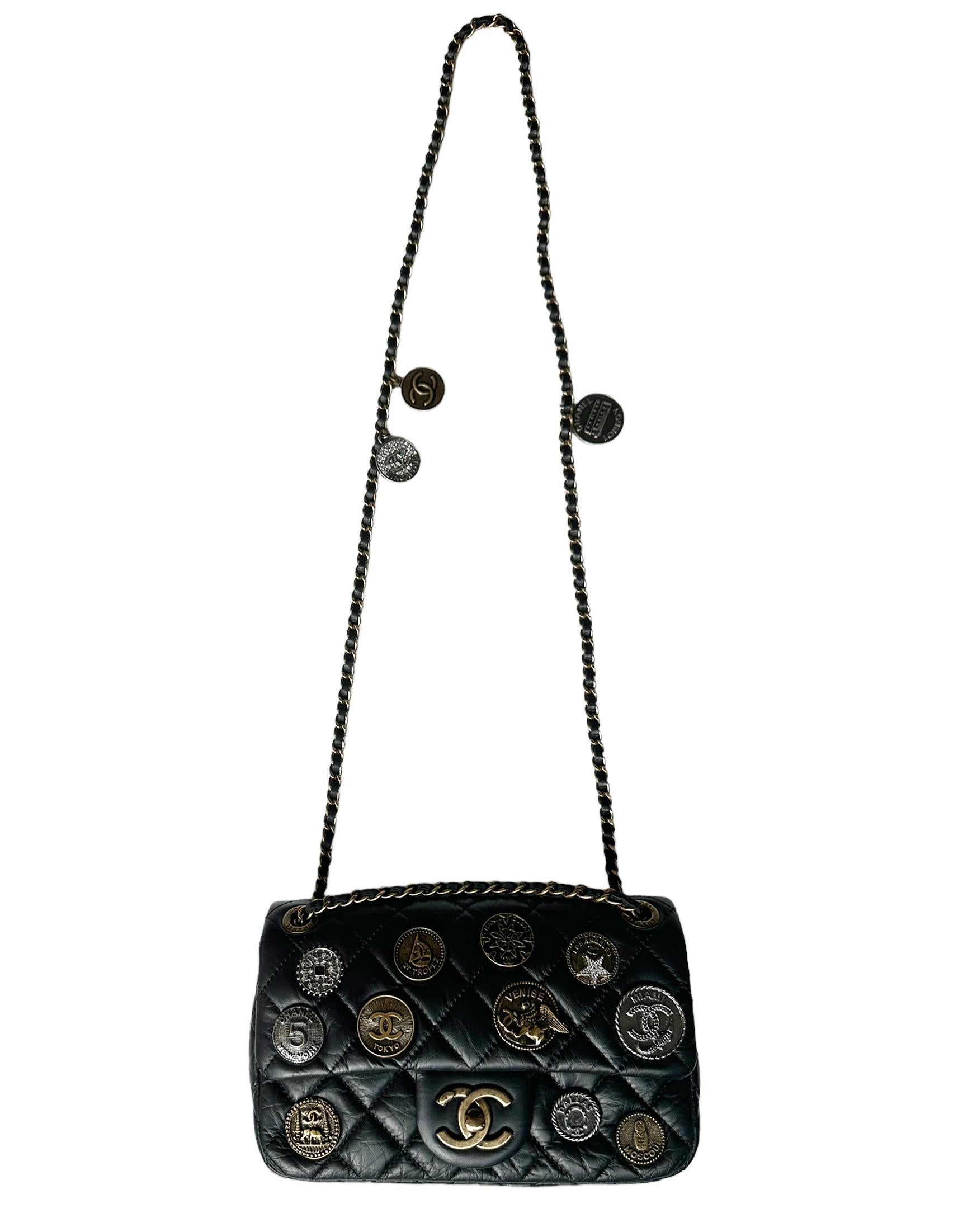 chanel bag with lion charm