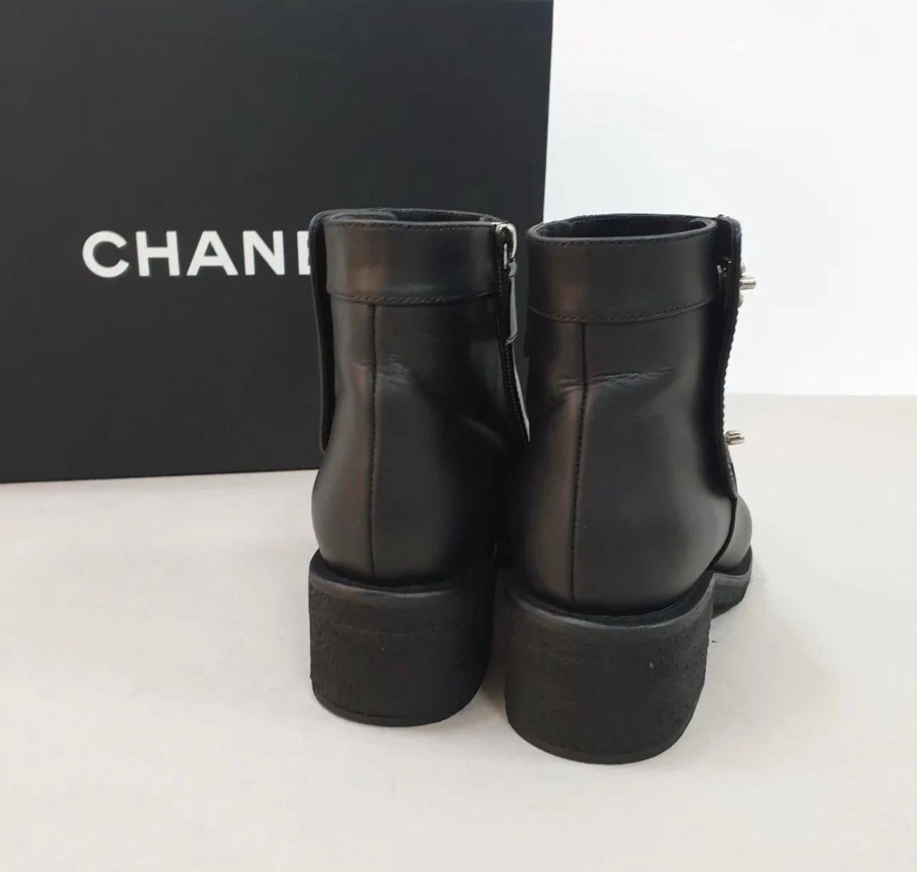 chanel short boots 7