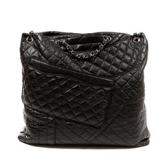 Chanel Black Calfskin Reissue Pocket Tote