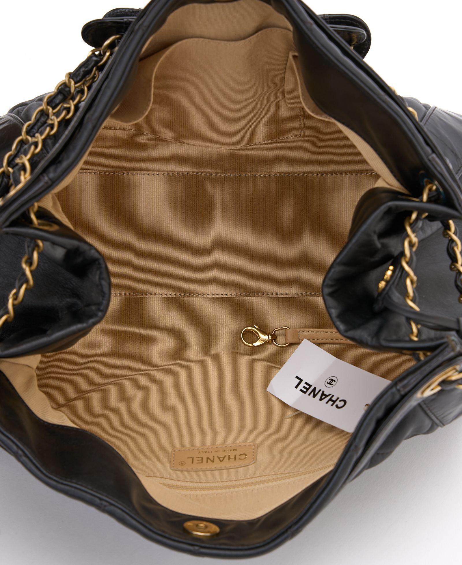 Chanel Black Calfskin Shopper Tote For Sale 3