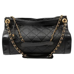 Chanel Black Calfskin Shopper Tote