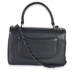 Chanel Black Calfskin Smooth Small Trendy CC Flap Bag