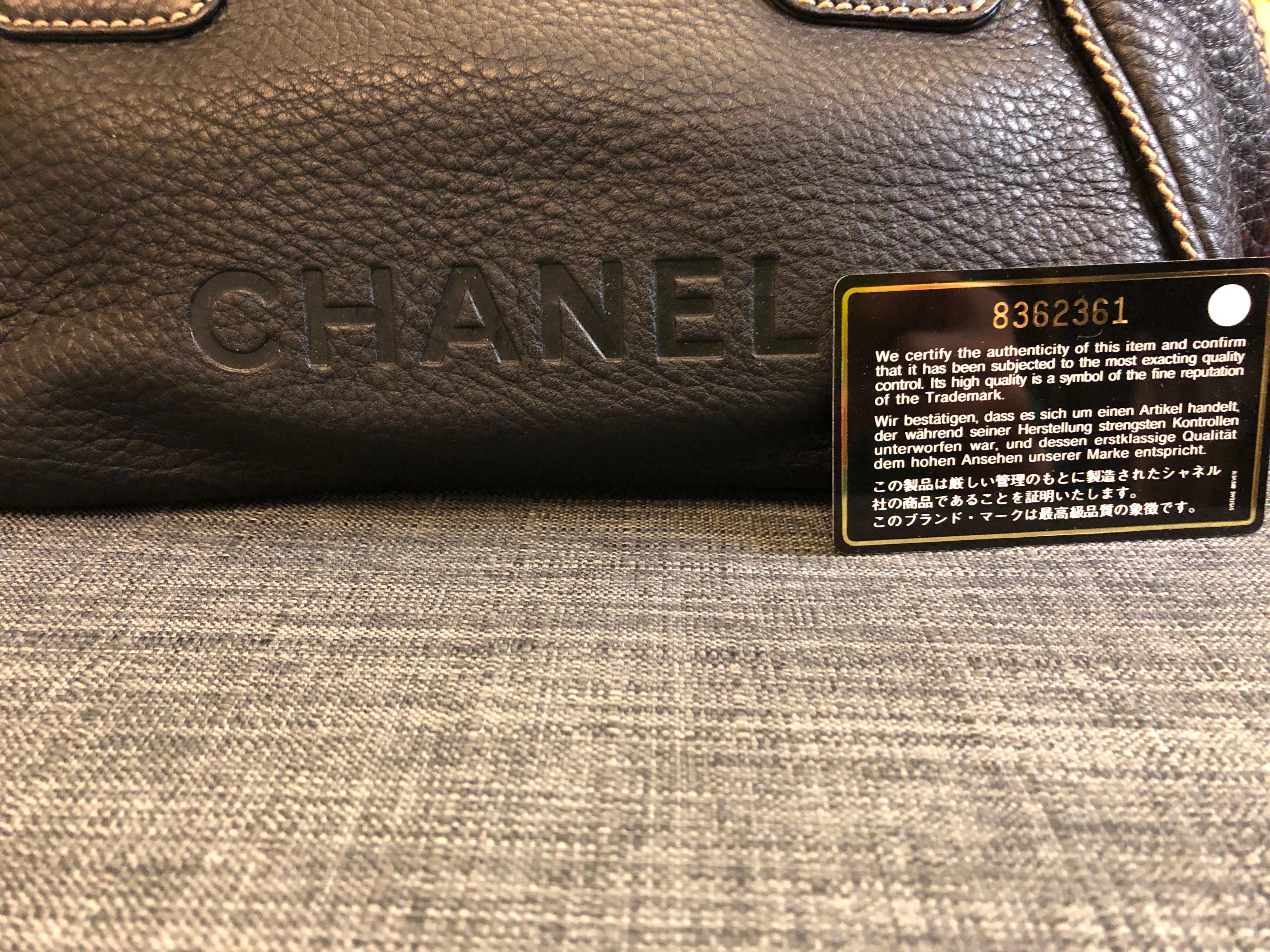 Chanel Black Calfskin Tassel Handbag  3