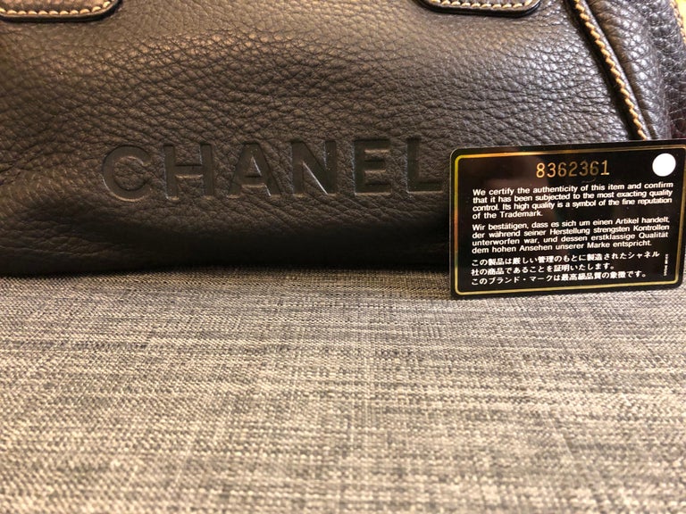 Chanel Black Calfskin Tassel Handbag  For Sale 6