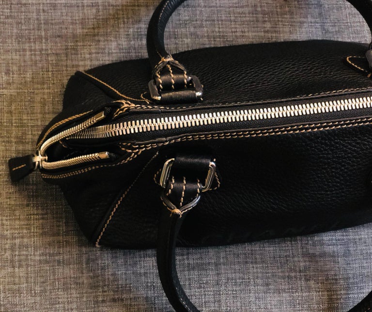 Chanel Black Calfskin Tassel Handbag  For Sale 1