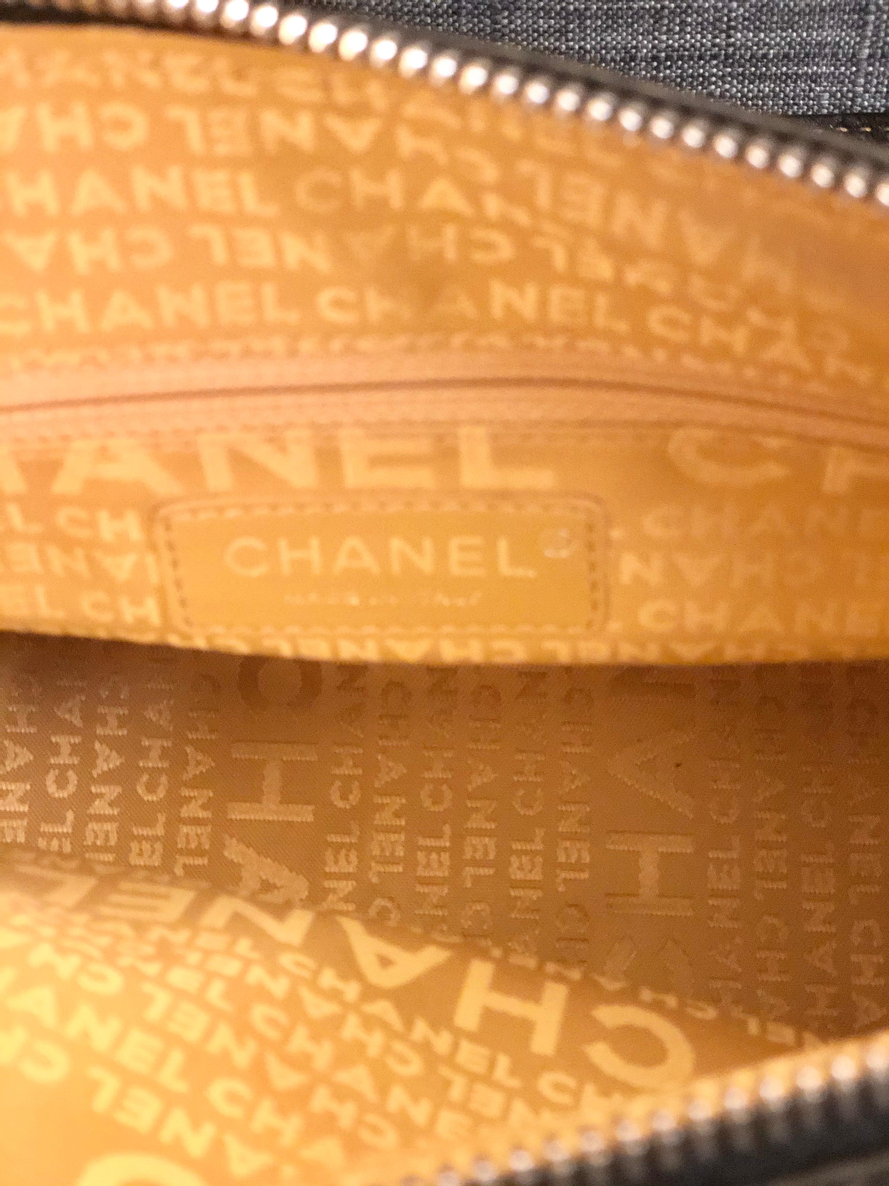Women's or Men's Chanel Black Calfskin Tassel Handbag 