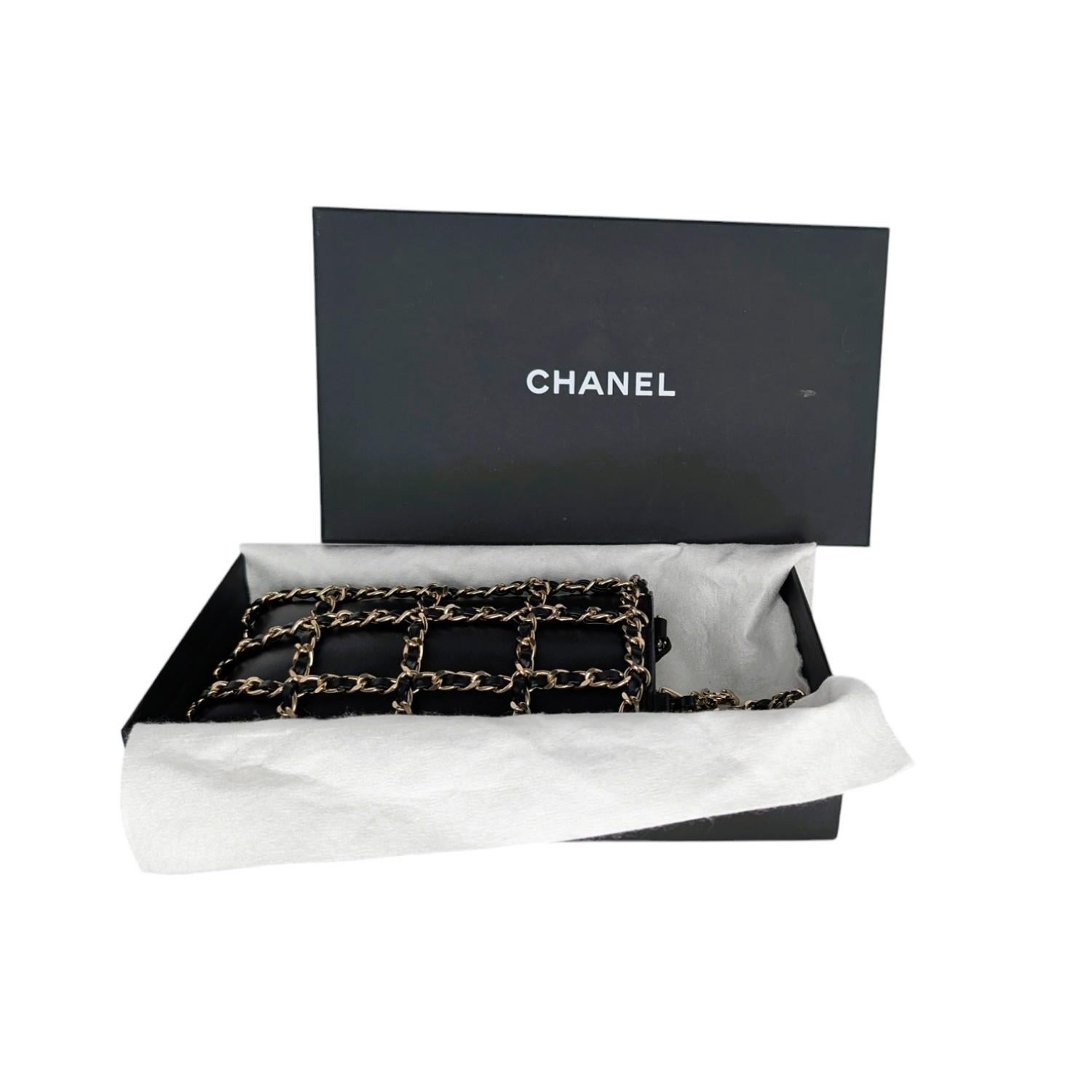 Chanel Black Calfskin Tech Me Out Crossbody Phone Holder 9