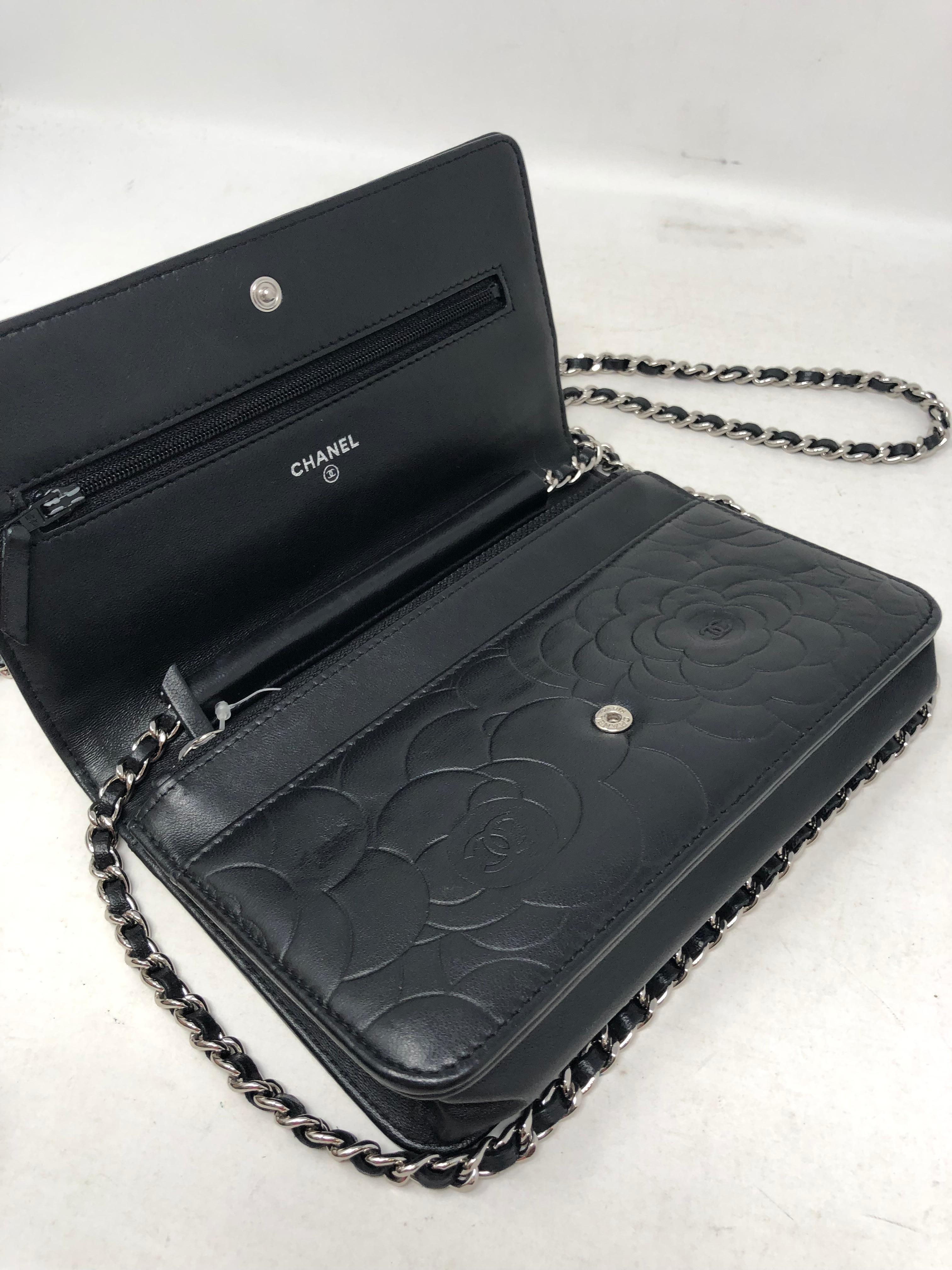 Chanel Black Camelia WOC 1