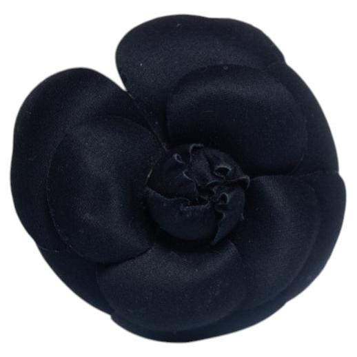 Chanel, black camellia brooch