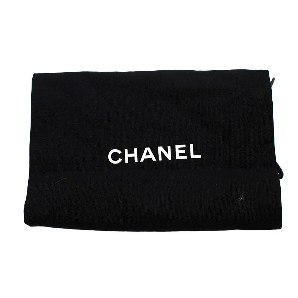 Chanel Black Camellia Embellished Leather Slingback Flats - Size EU 40 3