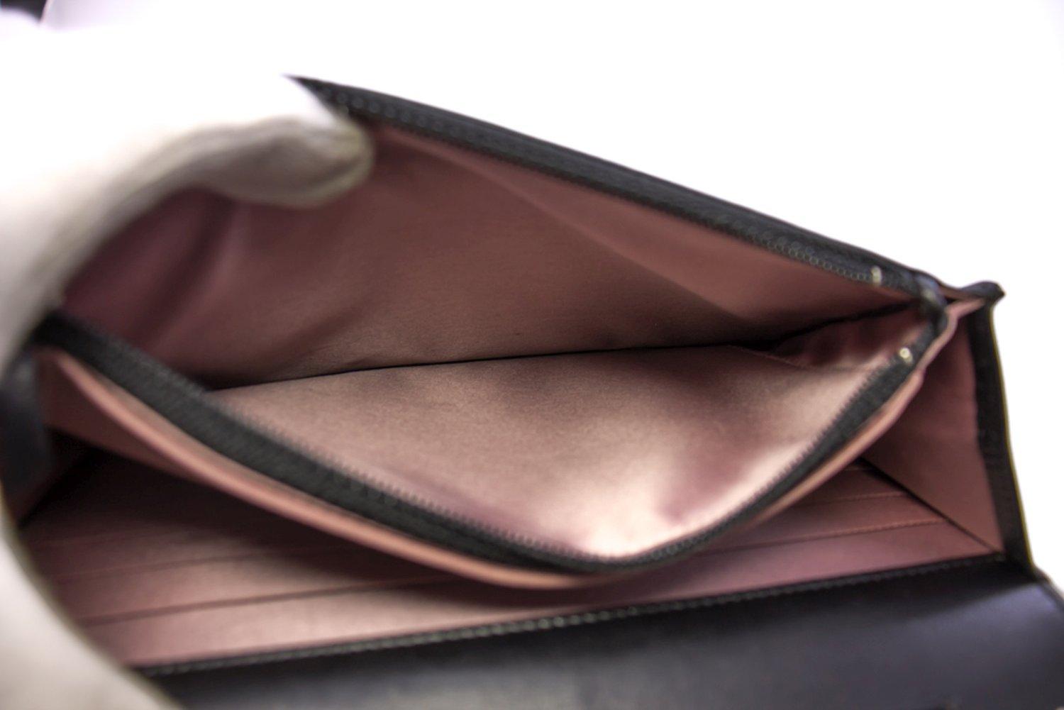CHANEL Black Camellia Embossed WOC Wallet On Chain Shoulder Bag 9