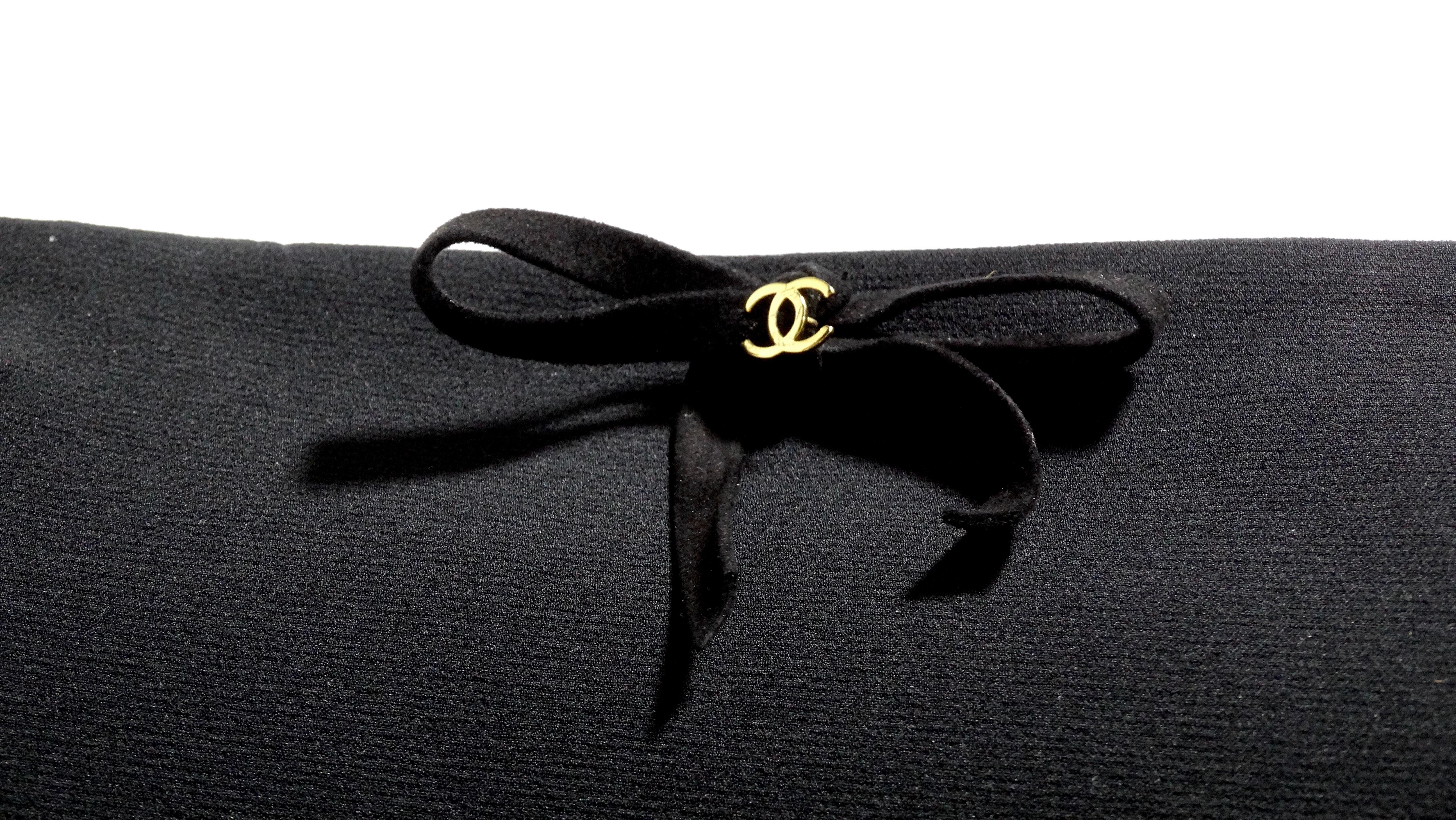 Chanel Black Cami Crop-Top For Sale 2