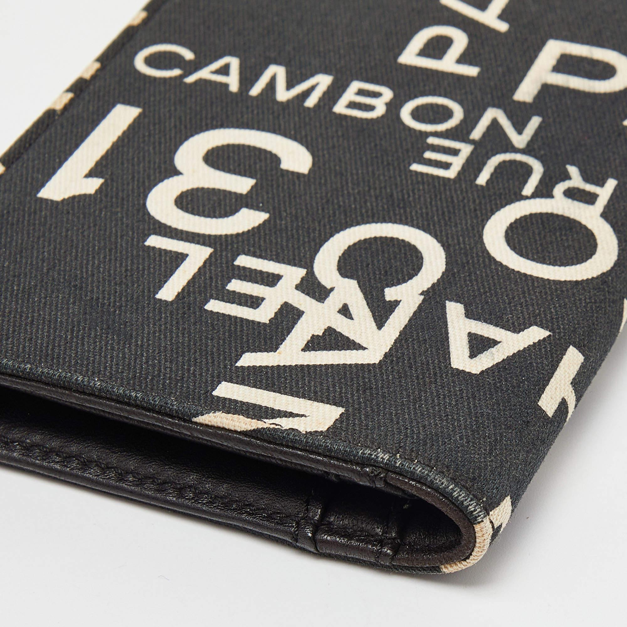 Chanel Black Canvas 31 Rue Cambon Yen Wallet 6