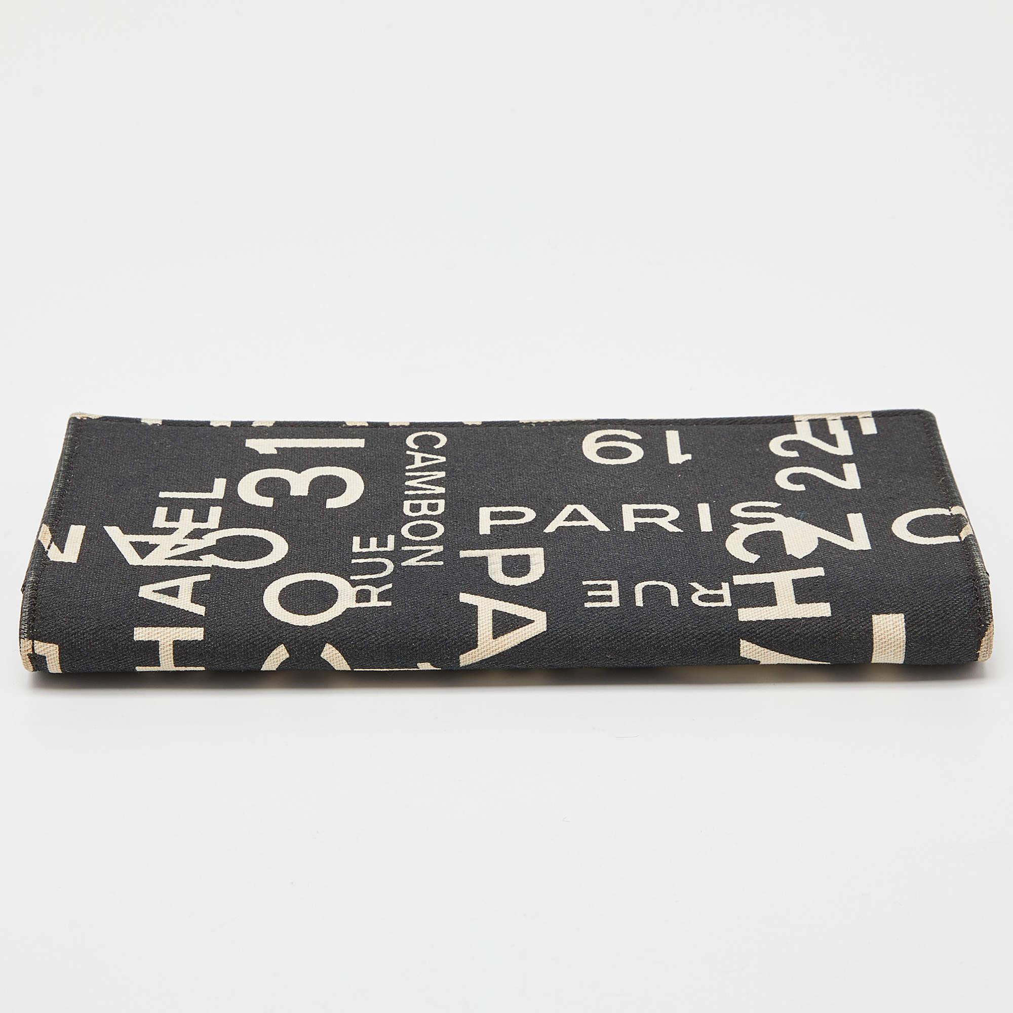 Chanel Black Canvas 31 Rue Cambon Yen Wallet 2