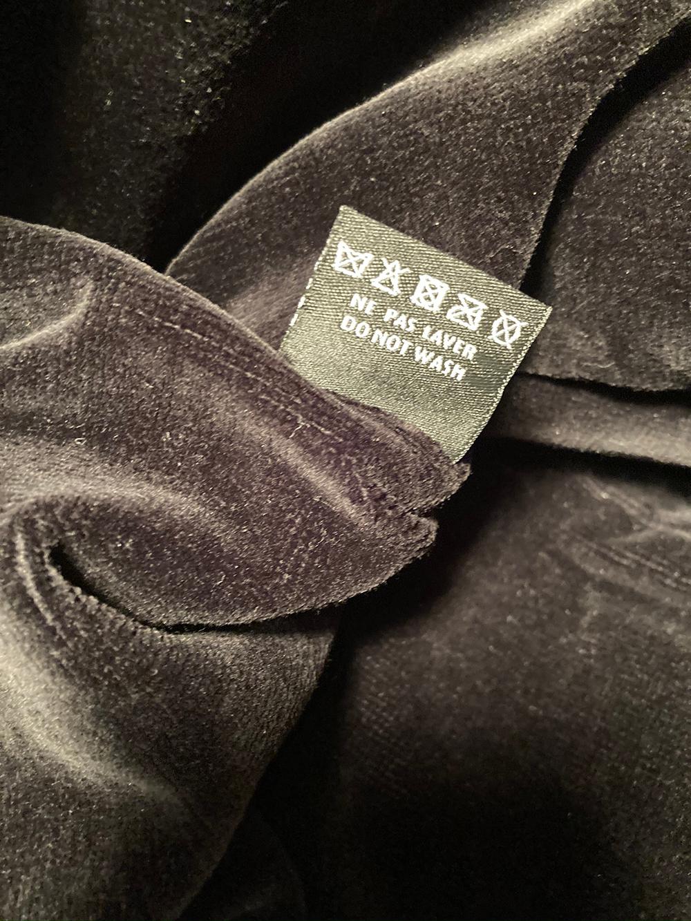 Chanel Black Canvas Raw Edge Tote Bag For Sale 2