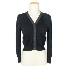 Chanel schwarze Strickjacke