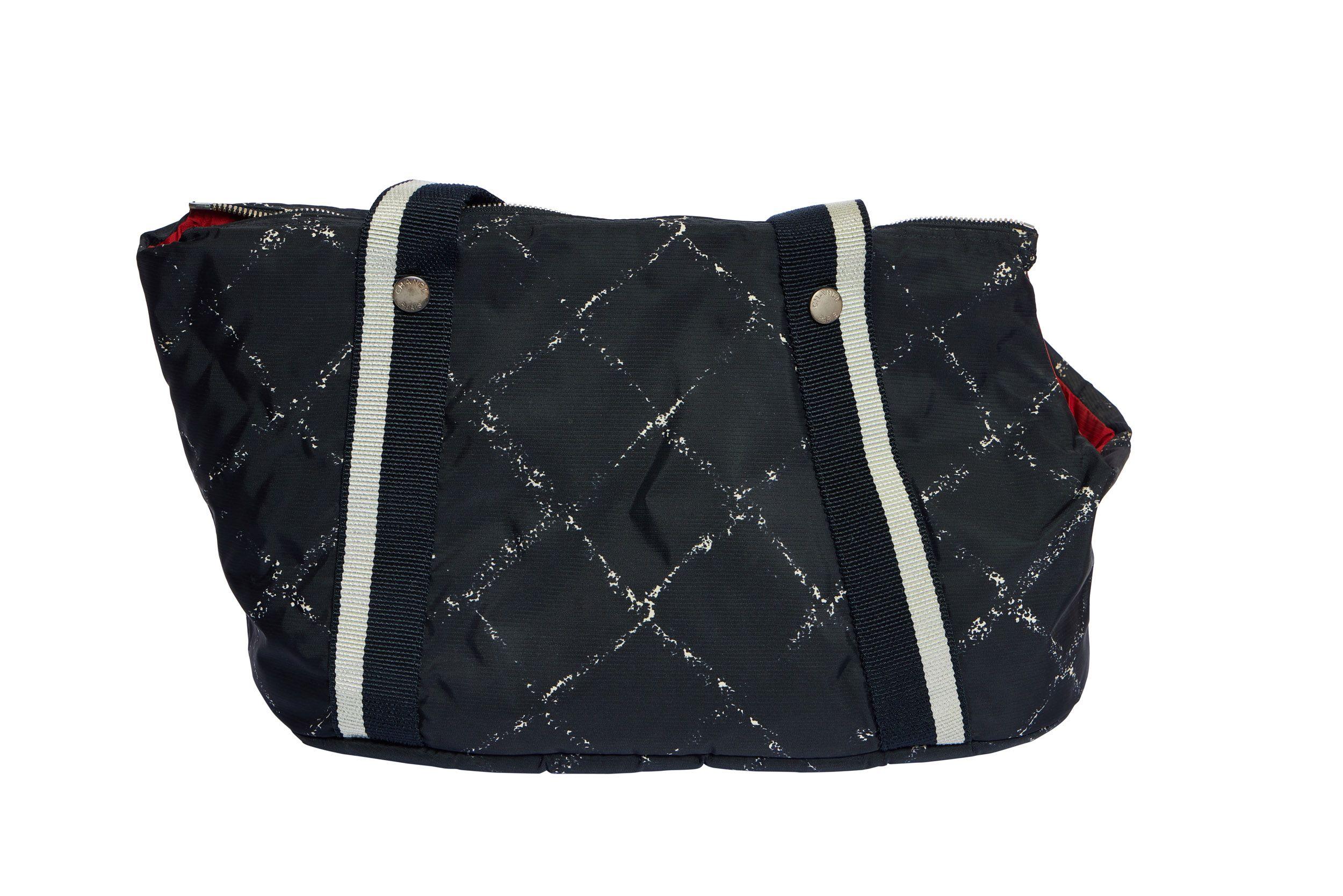Chanel Black Carry on & Dog Carrier Set 3