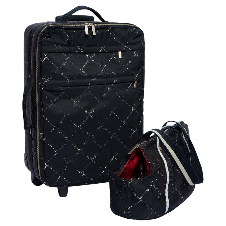 Chanel Black Carry on and Dog Carrier Set For Sale at 1stDibs
