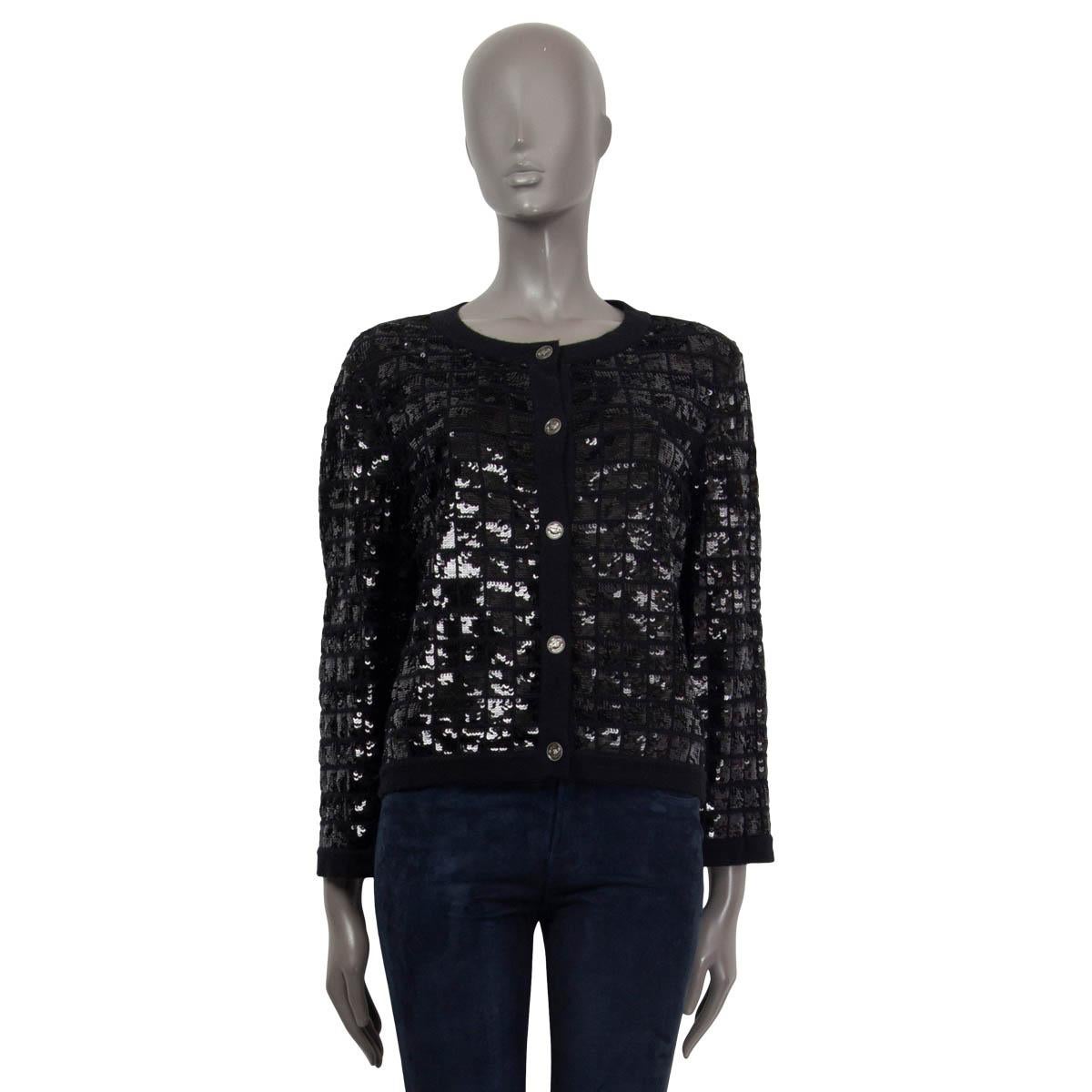 chanel sequin cardigan