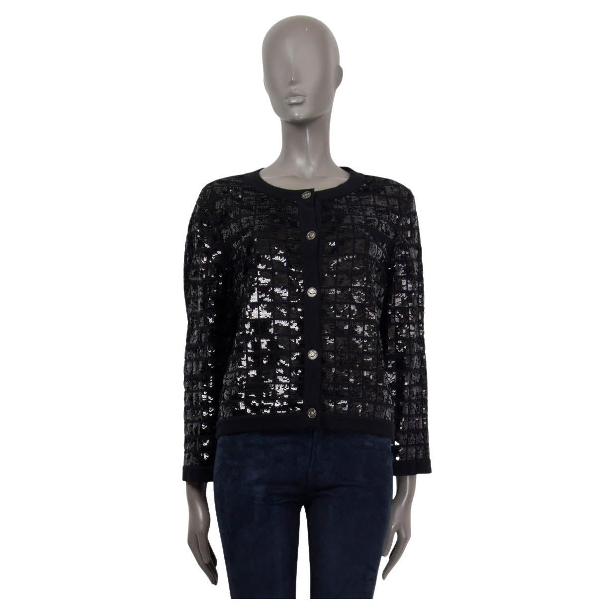 Chanel 08A Sweater Cardigan Long Black Cashmere 42 / 8 – Mightychic