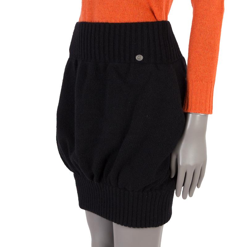 black cashmere skirt