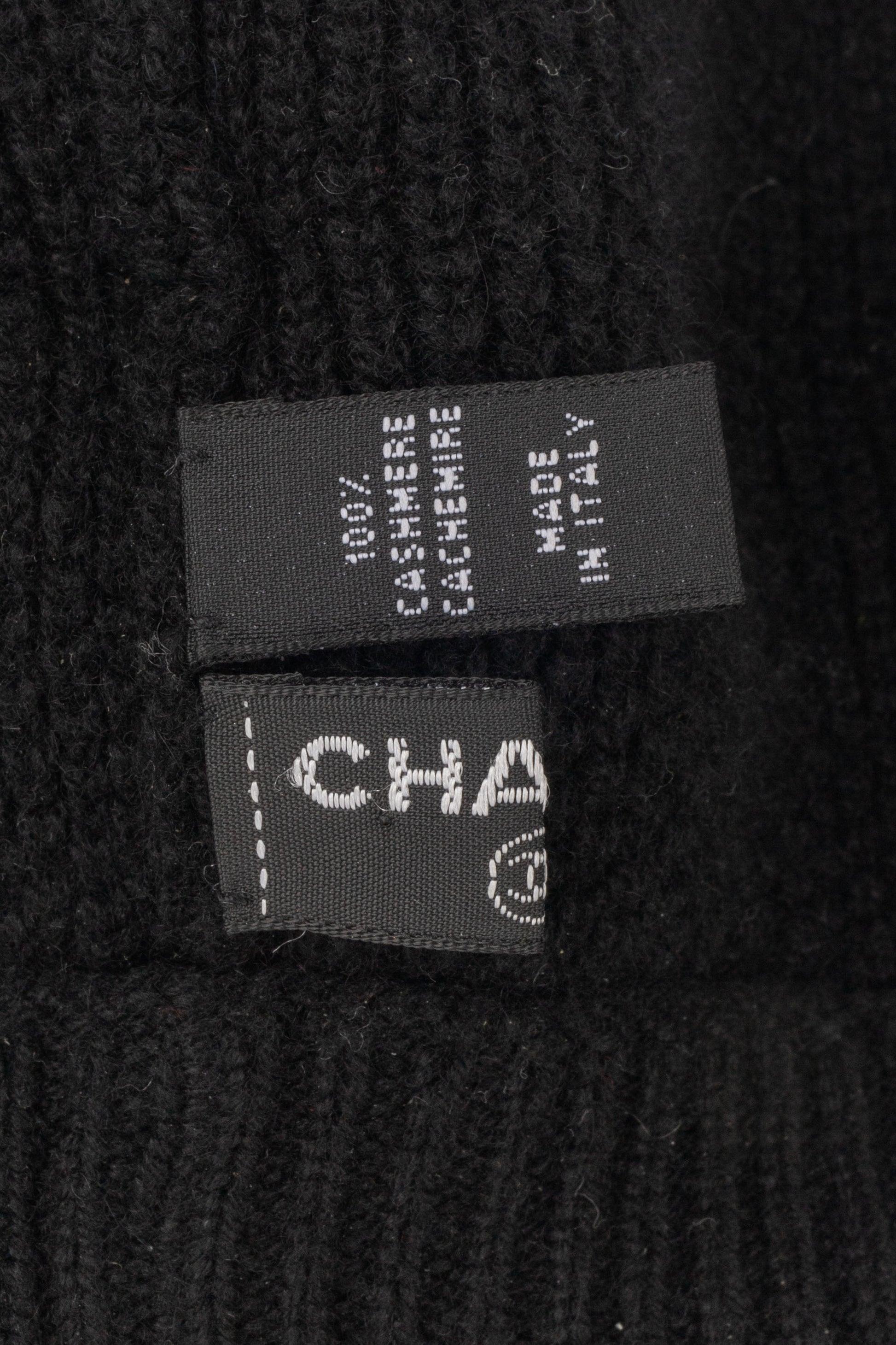 Chanel Black Cashmere Beret 1