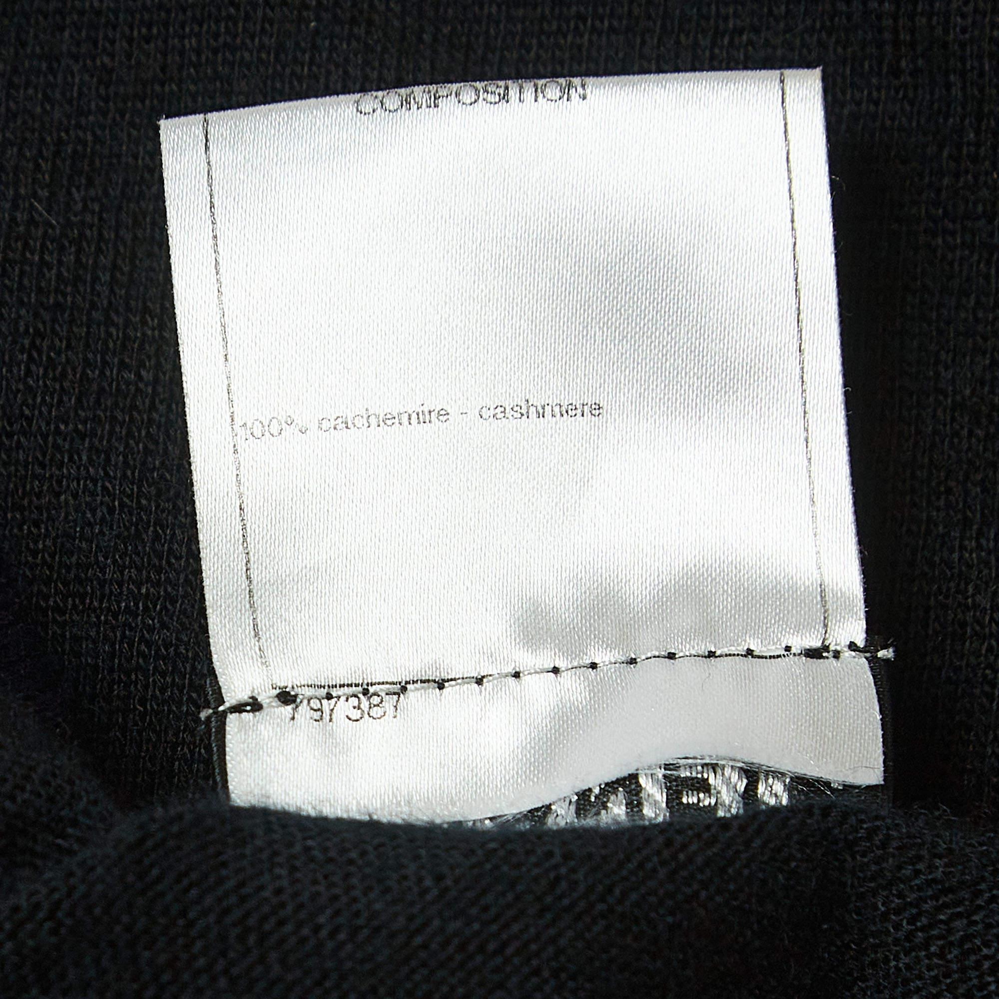 Chanel Black Cashmere Dress Set M 1